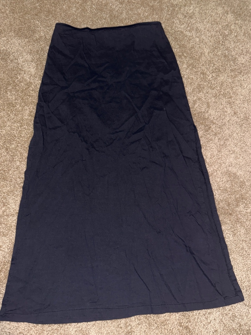 Theory Black Maxi Skirt - Sleek Straight Silhouette - size 8